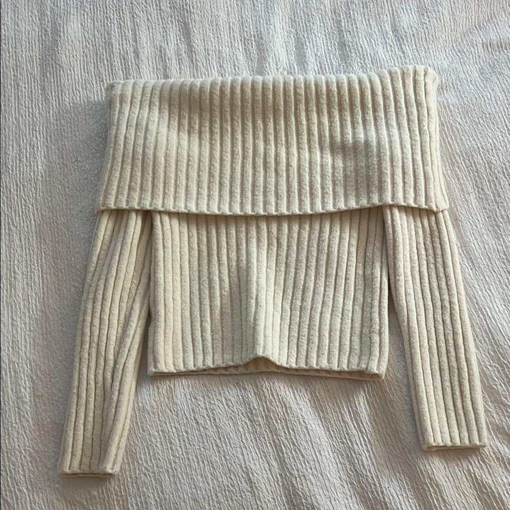 Marshalls Cream Off-the-Shoulder Sweater